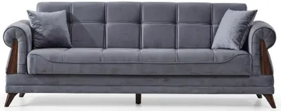 Immagine prodotto di Divano a tre posti, colore grigio, design minimalista, stile moderno, confortevole