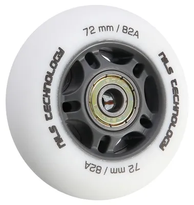 Immagine prodotto di Set di ruote bianchePoliuretano72x24 82A e cuscinetti ABEC-9