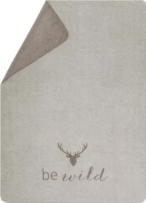 Produktbild von David Fussenegger Kurzflor- Wohndecke Savona 'be wild' 150 x 200 cm Schlamm - Beige