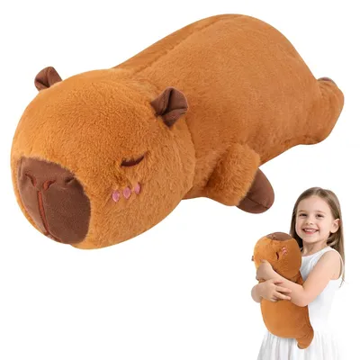 Obrázek produktu pro Plyšová hračka ve tvaru kapybary, 45 cm, měkká a pohodlná