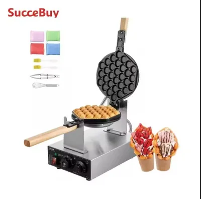 Produktbild von 1400 W, Antihaft-Edelstahl-Waffeleisen für Blasenwaffeln