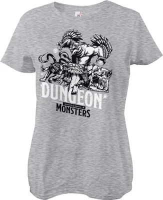 Produktbild von Dungeon Monsters Girly Tee - Large - HeatherGrey