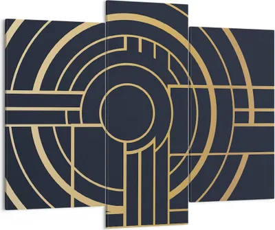 Produktbild von Bild auf Leinwand - Leinwandbild - 3 Teile - Abstraktion Stück Modern - 130x100cm - Wand Bild - Wanddeko - Wandbilder - Leinwanddruck - Bilder - Wanddekoration - Leinwand bilder - CB130x100-4640