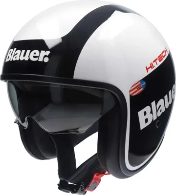 Produktbild von BLAUER PILOT 1.1 G GRAPHIC Jethelm glossy weiss-schwarz XS