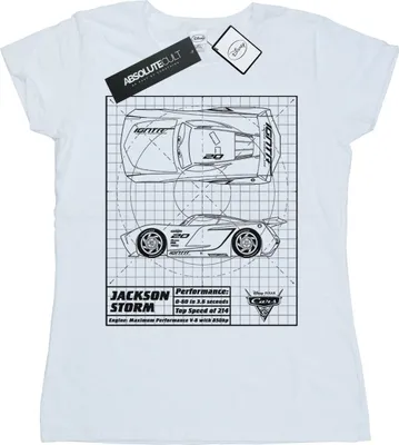 Produktbild von Disney - "Cars" T-Shirt für Damen BI13816 (XL) (Weiß)