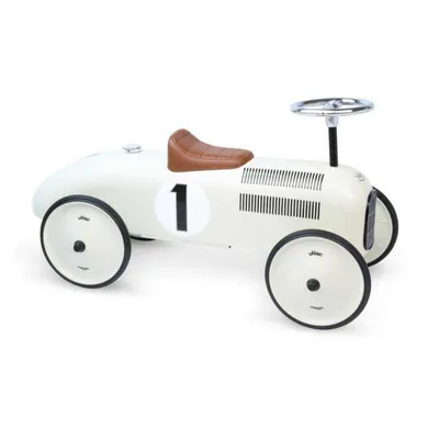 Image de Vilac White Metal Car - Cream - Voiture classique et durable pour enfants