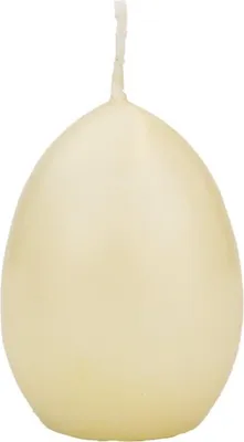 Produktbild von INNA-Glas Osterei Kerze LEONITA, creme, 6cm, 4,5cm, 7h - Germany - Deko Kerzen
