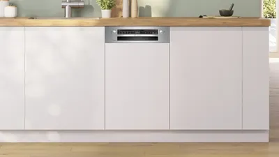 Obrázok produktu pre Bosch Serie 2 SPI2HKS42E, Čiastočne vstavaný, Slimline (45 cm), Čierna, Nerezová oceľ, Tlačidlá, Dotyk, 1,75 m, 1,65 m