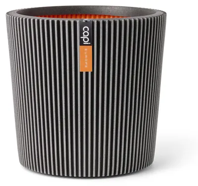 Immagine prodotto di Conical vase - CAPI EUROPE - Groove NL - 36 x 34 cm - Anthracite