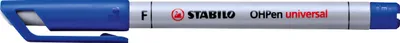 Produktbild von Folienstift - STABILO OHPen universal - wasserlöslich fein - Einzelstift - blau