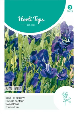 Image de Famille Edelwicken, couleur bleu foncé | Graines de fleurs de Hortitops