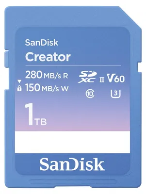 Obrázek produktu pro SanDisk Creator, 1 TB, SDXC, Třída 10, UHS-II, 280 MB/s, 150 MB/s