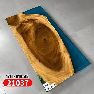 Produktbild von Couchtisch River Table Epoxidharz Massiv Tische 121x61 Flusstisch Echtes Holz