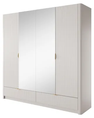Produktbild von Kleiderschrank, Beige, 213 x 208,4 x 54,6 cm