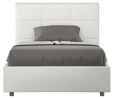 Immagine prodotto di Letto Matrimoniale 160x200 cm con Rete e Contenitore Mika Bianco