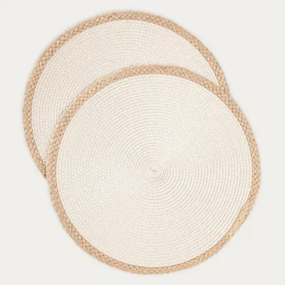 Obrázek produktu pro HOMLA PLAR ecru podtácek, sada 2 ks, 38 cm