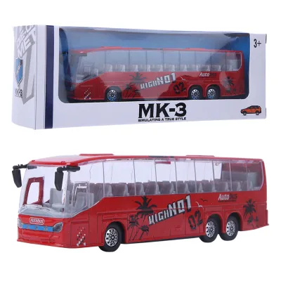 Zdjęcie produktu dla Zabawka autobusowa, model samochodu ze stopu aluminium, model autobusu, autobus symulacyjny, zabawka dla dzieci