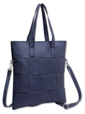 Produktbild von Große Schultertasche Kiri in eleganter Flecht Optik von collezione alessandro