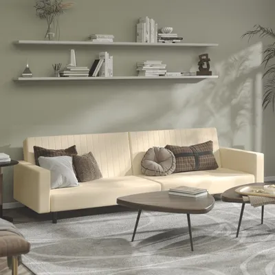 Produktbild von Maison Exclusive - Schlafsofa 2-Sitzer Creme Samt