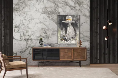 Produktbild von Anrichte Esszimmer Sideboard Kommode Holz Braun Schrank Kommoden