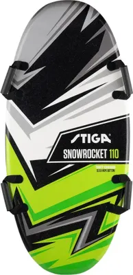 Produktbild von Stiga Snow Rocket Softboard mit geriffeltem festen Unterboden, Scnhaumstoffoberfläche mit 4 Halteschlaufen GRUEN