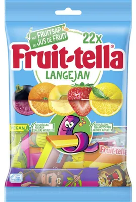 Imagen del producto de Fruittella Lange Jan chicle de frutas 169 g – caramelos masticables afrutados para llevar