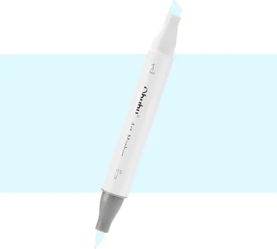 Immagine prodotto di OHUHU pennarello ad alcool bifacciale Brush & Chisel, B030 Frost Blue