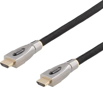 Produktbild von Deltaco HDMI-4050, 5 m, HDMI Typ A (Standard), HDMI Typ A (Standard), 3840 x 2160 Pixel, 3D, Schwarz