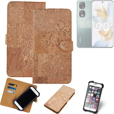 Produktbild von K-S-Trade Hülle kompatibel mit Honor 90 Pro  Kork Handyhülle Cover  Schutzhülle TPU Case Bumper in Hellbraun, (1x)