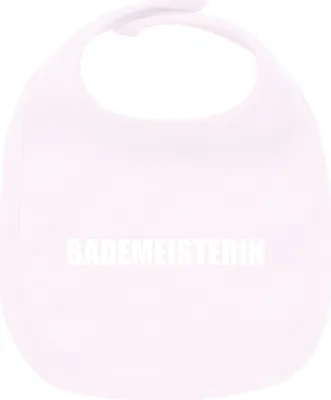 Produktbild von Huuraa Unisex Babylatz Bademeisterin Schriftzug Geschenk Babypink  Baumwolle Bademeisterin Mitbringsel