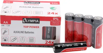 Produktbild von 24 Stück Top Power Alkaline Batterien Typ AA
