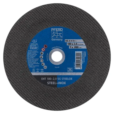 Produktbild von PFERD 69901412, Schneidedisk, Edelstahl, Stahl, 18 cm, Jede Marke, Flache Mitte, 2,22 cm