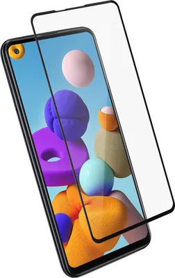 Produktbild von Avizar, Displayschutzfolie aus Glas für Samsung Galaxy A21s, Schwarz