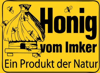 Produktbild von vianmo Holzschild 30x40 cm honig vom Imker Naturprodukt