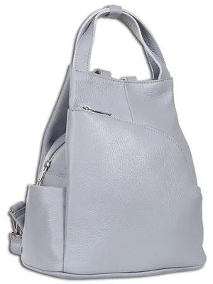 Produktbild von Toscanto Damen Cityrucksack Leder Rucksack hellblau OTT613RH