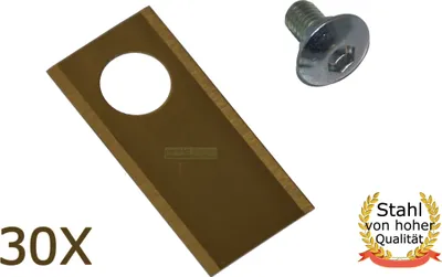 Zdjęcie produktu dla 30 X 3,9 CM ostrza tytanowe do kosiarki automatycznej Honda Miimo HRM 300 310 500 520 3000