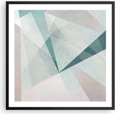 Produktbild von Gerahmtes Poster - Schwarzer Rahmen - Abstraktion modern - 60x60 cm - Wand Bild - Wanddeko - Wandbilder - Kunstposter - Wandposter - Bilderrahmen - Bilder - Kunstdruck - Wandbild - P2BAC60x60-3947