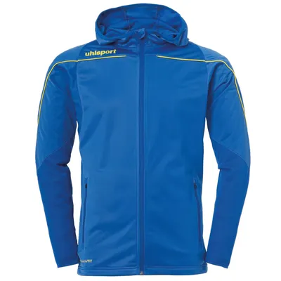 Produktbild von uhlsport Stream 22 Track Hood Jacke azurblau/limonengelb 164
