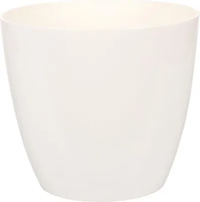 Produktbild von Ella Gloss dekorativer Blumentopf, weiß, Durchmesser 21 cm