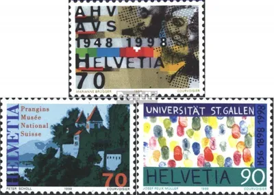 Produktbild von Briefmarken Schweiz 1998 Mi 1640-1642 (kompl.Ausg.) postfrisch Jahresereignisse