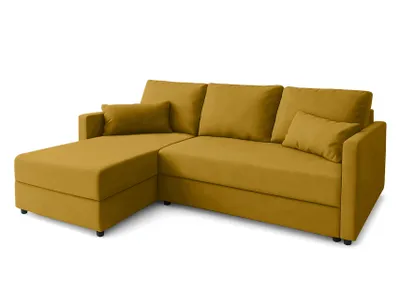 Produktbild von AX LIVING Sofa Klein mit Schlaffunktion Dolceo Gelb Ecksofa samt 226cm