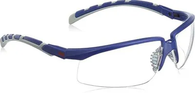 Produktbild von Sicherheitsbrille Polycarbonat blau mit Mikrofaserbeutel