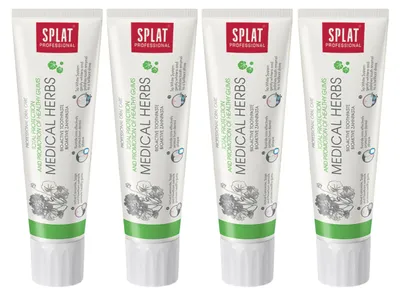 Obrázek produktu pro SPLAT – Zubní pasta – Výhodné balení 4 ks – Medical Herbs – Bylinná ochrana dásní