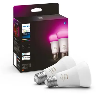 Produktbild von Philips Hue White & Color Ambiance E27 Glühbirne, 2er Set