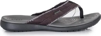 Produktbild von Crocs Santa Cruz Canvas Flip M Black/Slate Grey Größe EU 41-42 Normal
