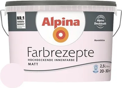 Produktbild von Alpina Wandfarbe Farbrezepte Mandelblüte 2,5 l