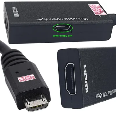 Produktbild von 1080P MHL Micro USB 5-Pin zu HDMI Adapter Konverterkabel für Android Phone HD TV