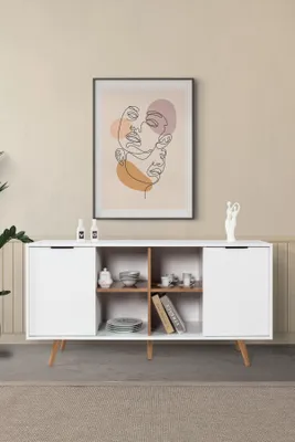 Obrázok produktu pre Skye Decor, Kvalitná konzolová zostava (3-dielna) – dub Sapphire, 100% melamín, 160 cm