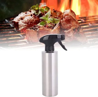 Olivenöl Sprühflasche aus Edelstahl - Ideal zum Kochen, Grillen und für Salate - Sprühgerät für Öl und Essig