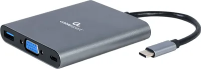 Obrázek produktu pro Gembird A-CM-COMBO6-01 gembird USB Typ-C 6-in-1 Kombi Adapter spacegrau